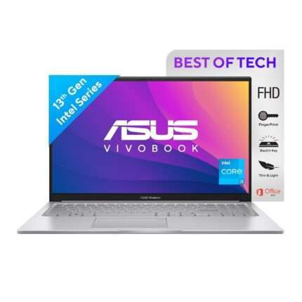 ASUS Vivobook 15 (2023), Intel Core i3-1315U 13th Gen, 15.6" (39.62 cms) FHD, Thin and Light Laptop (8GB/512GB SSD/Windows 11/Fingerprint/Silver/1.7 kg)