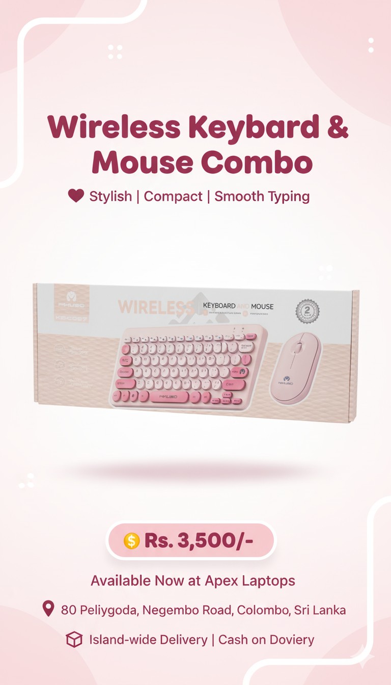 Mikuso Wireless Keyboard & Mouse Combo — Convenient and Reliable