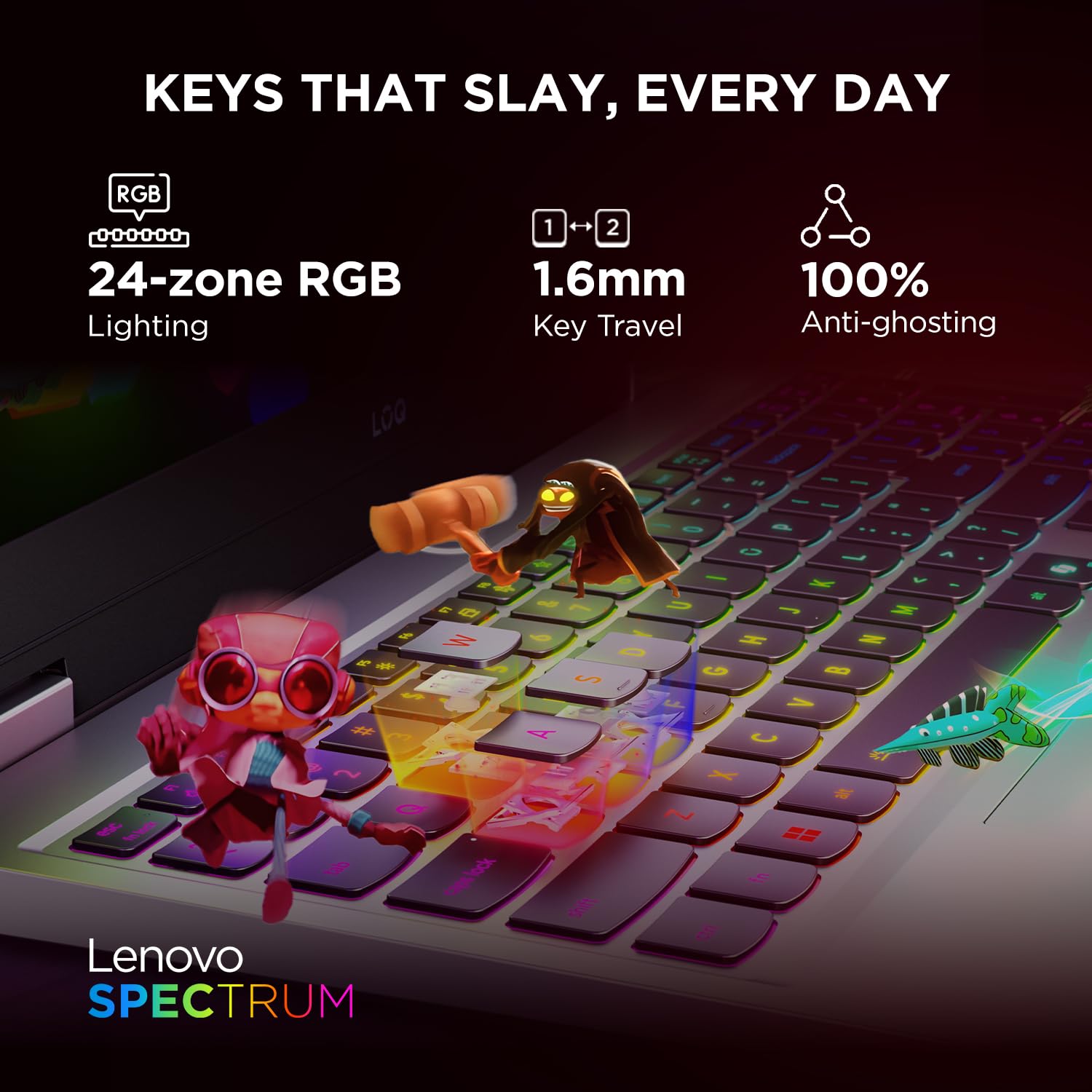 Lenovo LOQ 15AHP10(AMD Ryzen 7-250/16GB DDR5 RAM/512GB NVMe SSD/RTX 5050 8GB GPU/15.6″ FHD - Image 7