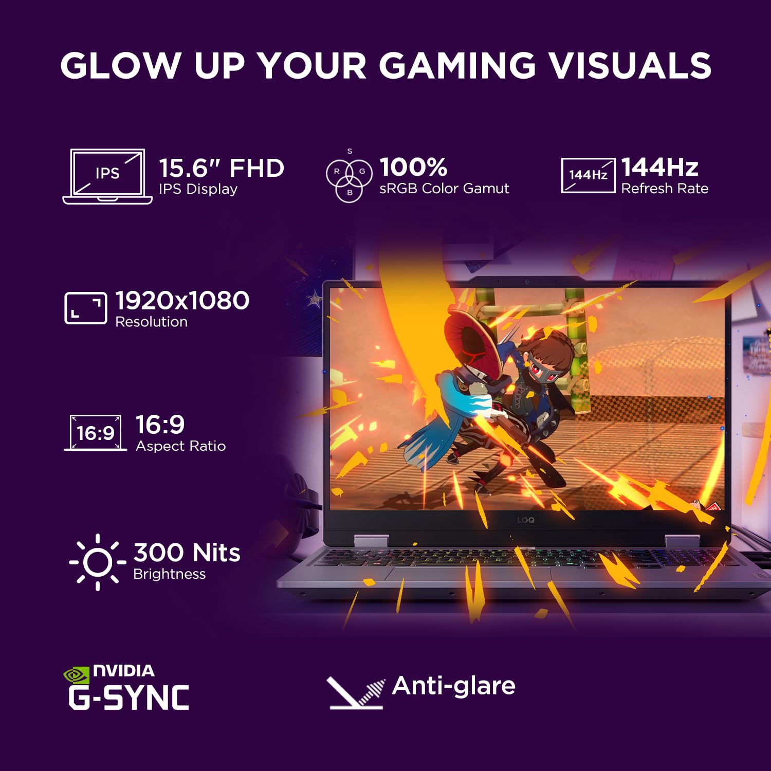 Lenovo LOQ 15AHP10(AMD Ryzen 7-250/16GB DDR5 RAM/512GB NVMe SSD/RTX 5050 8GB GPU/15.6″ FHD - Image 5