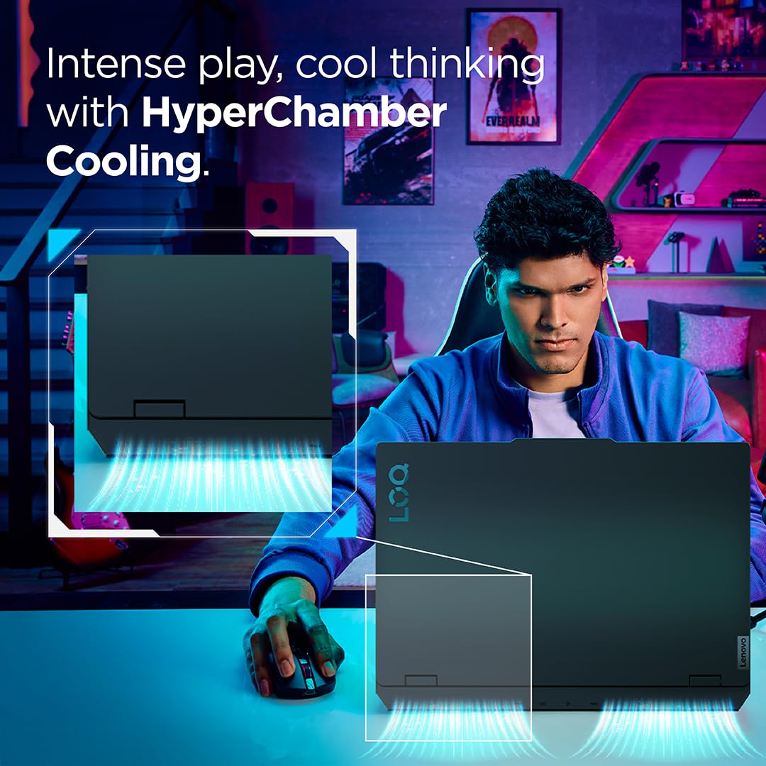 Lenovo LOQ 15AHP10(AMD Ryzen 7-250/16GB DDR5 RAM/512GB NVMe SSD/RTX 5050 8GB GPU/15.6″ FHD - Image 3