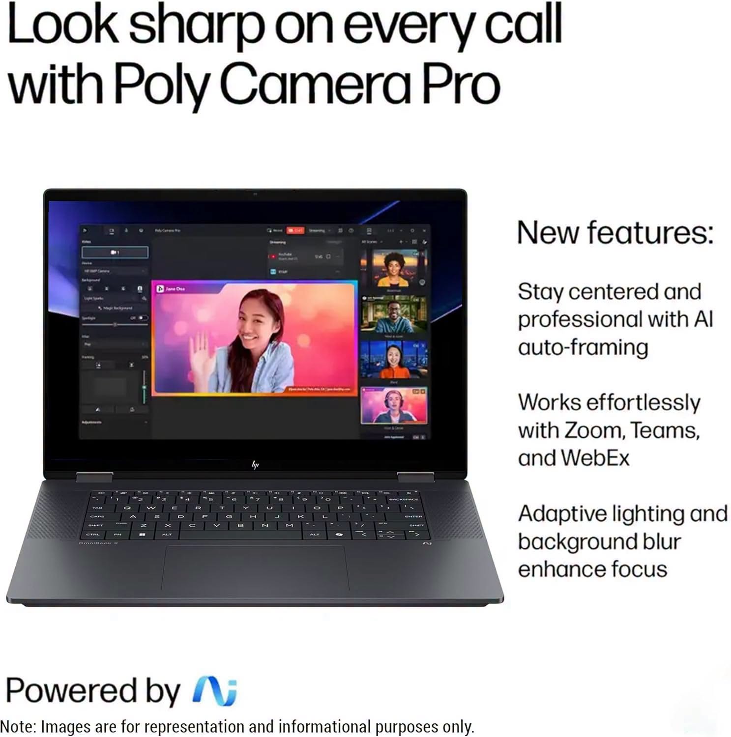 HP OmniBook X Flip Next Gen AI 16 Laptop, Intel Ultra 9-288V, 32 GB LPDDR5x RAM, 2 TB SSD PCIe, 16" 3K (2880x1800) Touchscreen, Intel Arc 140V, Backlit Keyboard, W11 Pro, Eclipse Gray+Traix Mousepad - Image 8