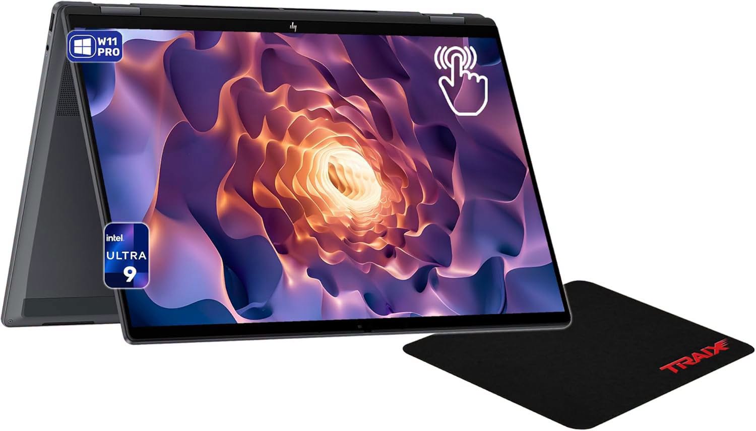 HP OmniBook X Flip Next Gen AI 16 Laptop, Intel Ultra 9-288V, 32 GB LPDDR5x RAM, 2 TB SSD PCIe, 16" 3K (2880x1800) Touchscreen, Intel Arc 140V, Backlit Keyboard, W11 Pro, Eclipse Gray+Traix Mousepad - Image 3