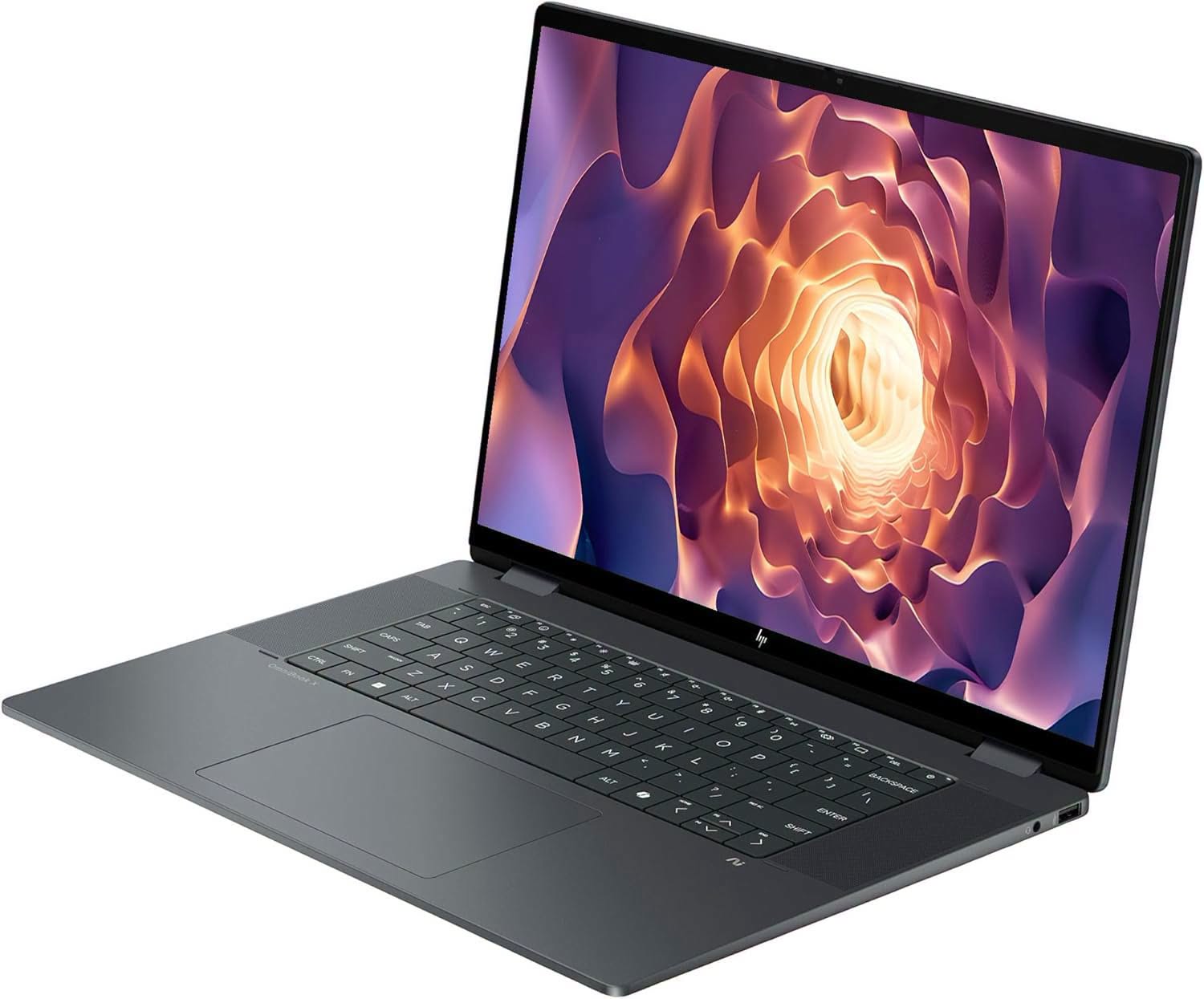 HP OmniBook X Flip Next Gen AI 16 Laptop, Intel Ultra 9-288V, 32 GB LPDDR5x RAM, 2 TB SSD PCIe, 16" 3K (2880x1800) Touchscreen, Intel Arc 140V, Backlit Keyboard, W11 Pro, Eclipse Gray+Traix Mousepad - Image 2