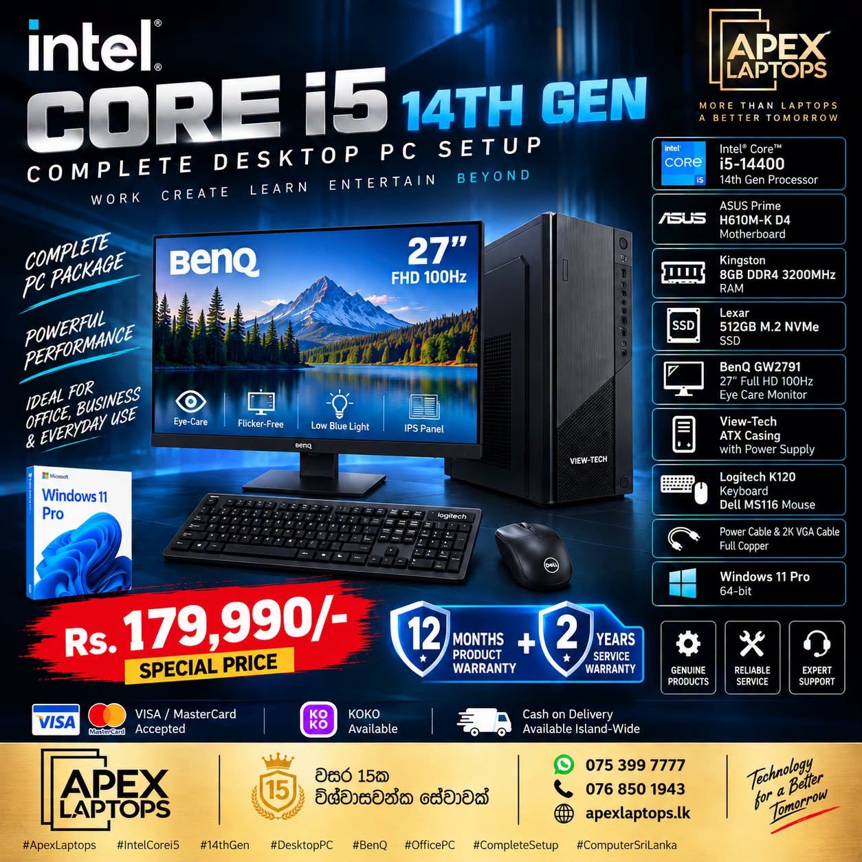 INTEL CORE i5 14TH GEN DESKTOP PC SETUP!